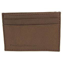 Perry Ellis Portfolio Leather Money Clip