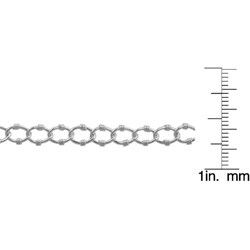 Sterling Silver Circle Linked Bracelet