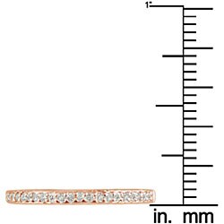 10k Rose Gold 1/10ct TDW Diamond Wedding Band (J-K, I2-3)