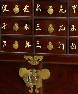 Elm Wood 16-drawer Medicine Chest (China)