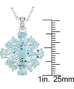 Sterling Silver Sky Blue Topaz Necklace