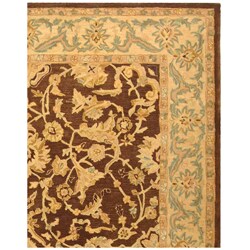 Handmade Old World Brown/ Tan Wool Rug (8' x 10')