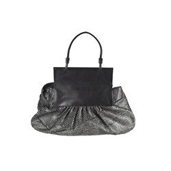Fendi Grey/ Black Feathered Leather 'To You' Bag