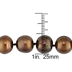 Cultured Freshwater Brown Pearl Necklace (11-12 mm)