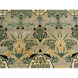 Pak-Persian William Morris Black/ Grey Rug (10'2 x 13'4)