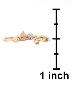 Black Hills Gold Diamond Leaf Ring