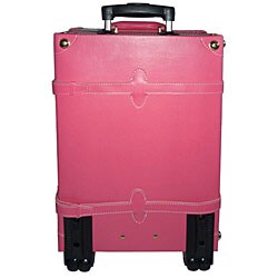 Rockland Pink Handmade 2-piece Carry-On Luggage Set