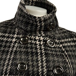 Miss Sixty Women's Plaid Babydoll Coat