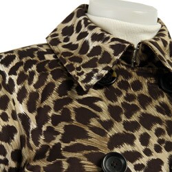 MICHAEL Michael Kors Women's Leopard Print Trench Coat