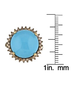 Encore by Le Vian 14k Gold Turquoise Diamond Ring