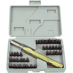 Deluxe Number and Letter 38-piece Stamping Set