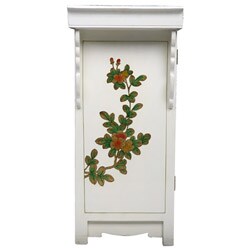 White Pagoda Style Storage Cabinet/ Buffet