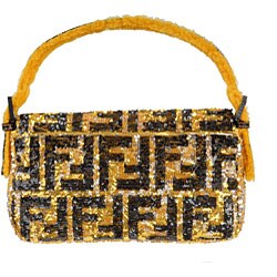 Fendi Zucca 'Baguette' Sequin Handbag