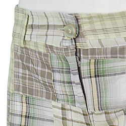 Cute Options Women's Plaid Patchwork Bermuda Shorts