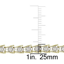 10k Gold 1ct TDW Diamond Tennis Bracelet (I-J-I3)