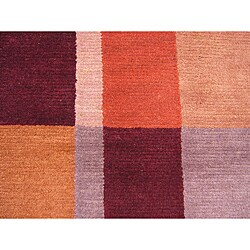 Indo Tibetan Multi-colored Runner Rug (2'4 x 8'1)