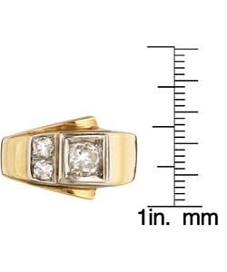 14k Yellow Gold 1ct TDW Old Mine Diamond Ring (M, SI1)