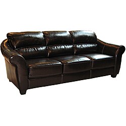 Dark Chocolate Brown Sofa and Loveseat Set