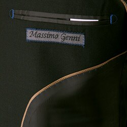 Massimo Genni Men's Black Wool 2-button Suit
