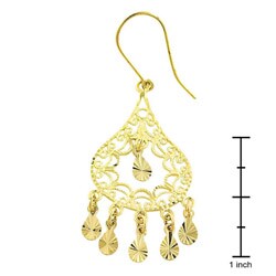 14k Yellow Gold Chandelier Earrings