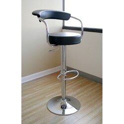 Black Omicron Adjustable Bar Stools (Set of 2)