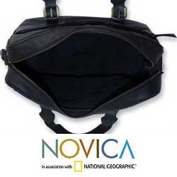Leather 'Passages' Travel Bag (Mexico)