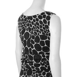 Adi Designs Junior's Black and White Printed Maxi Dress