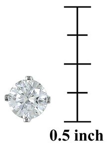 14k Gold 1/4ct TDW Single Diamond Stud Earring
