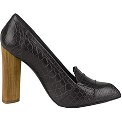 Yves Saint Laurent 'The Loafer' Charcoal Women's Shoes
