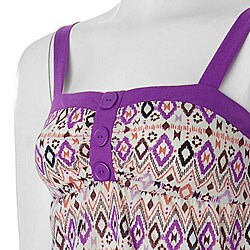 Self Esteem Junior's Print Sleeveless Shirt