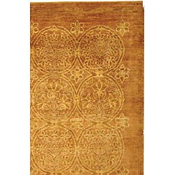 Persian Hand-knotted Majestic Bronze Rug (6' x 9')