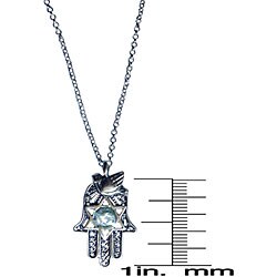 Filligree Dove of Peace and Star Chamsa Necklace (Israel)