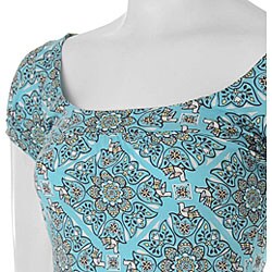 Energie Junior's Scoop Neck Cap Sleeve Shirt