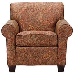 Mira 8-way Hand-tied Paisley Arm Chair and Ottoman