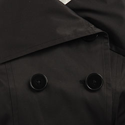 London Fog Women's Faux Silk Trench Coat