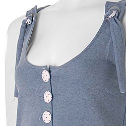 Solemio Women's Dot Accent Baby Doll Jumper