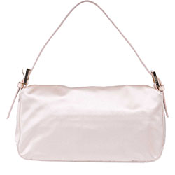 Fendi Baguette Satin Flap Handbag