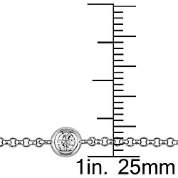 14k Gold 1ct TDW Diamond By the Yard Necklace (G-H, I1)