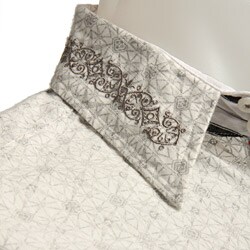 English Laundry Men's Inside-out Print Woven Shirt