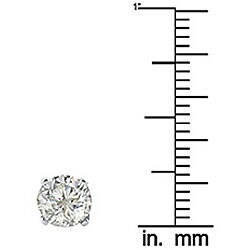18k White Gold 2ct TDW Diamond Studs (J-K, I1-I2)