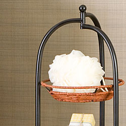 Rattan 5-tier Storage Basket Shelf