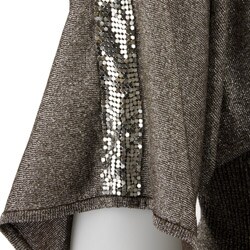 Belldini Women's Kimono Sleeve Glitter Shirt