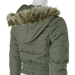 Cest Joi Brand Junior's Quilted Hooded Jacket