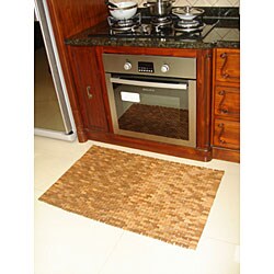 Small Hardwood Indoor/Outdoor Teak Mat