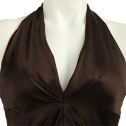 Laundry by Design Women's Satin Halter Gown