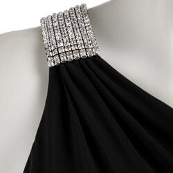 Betsey & Adam Women's One Shoulder Long Gown