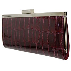 Mundi Croc Patent Women's Clutch