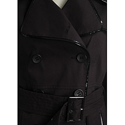 Via Spiga Women's Double-breasted Rain Trench Coat
