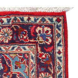 Persian Kashan Red/ Navy Runner (2'8 x 6'5)
