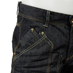 Syn Men's Dark Wash Utility Cargo Jeans